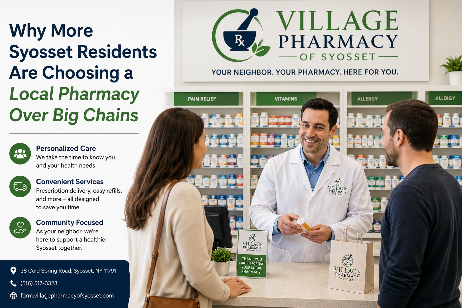 Why More Syosset Residents Are Choosing a Local Pharmacy Over Big Chains