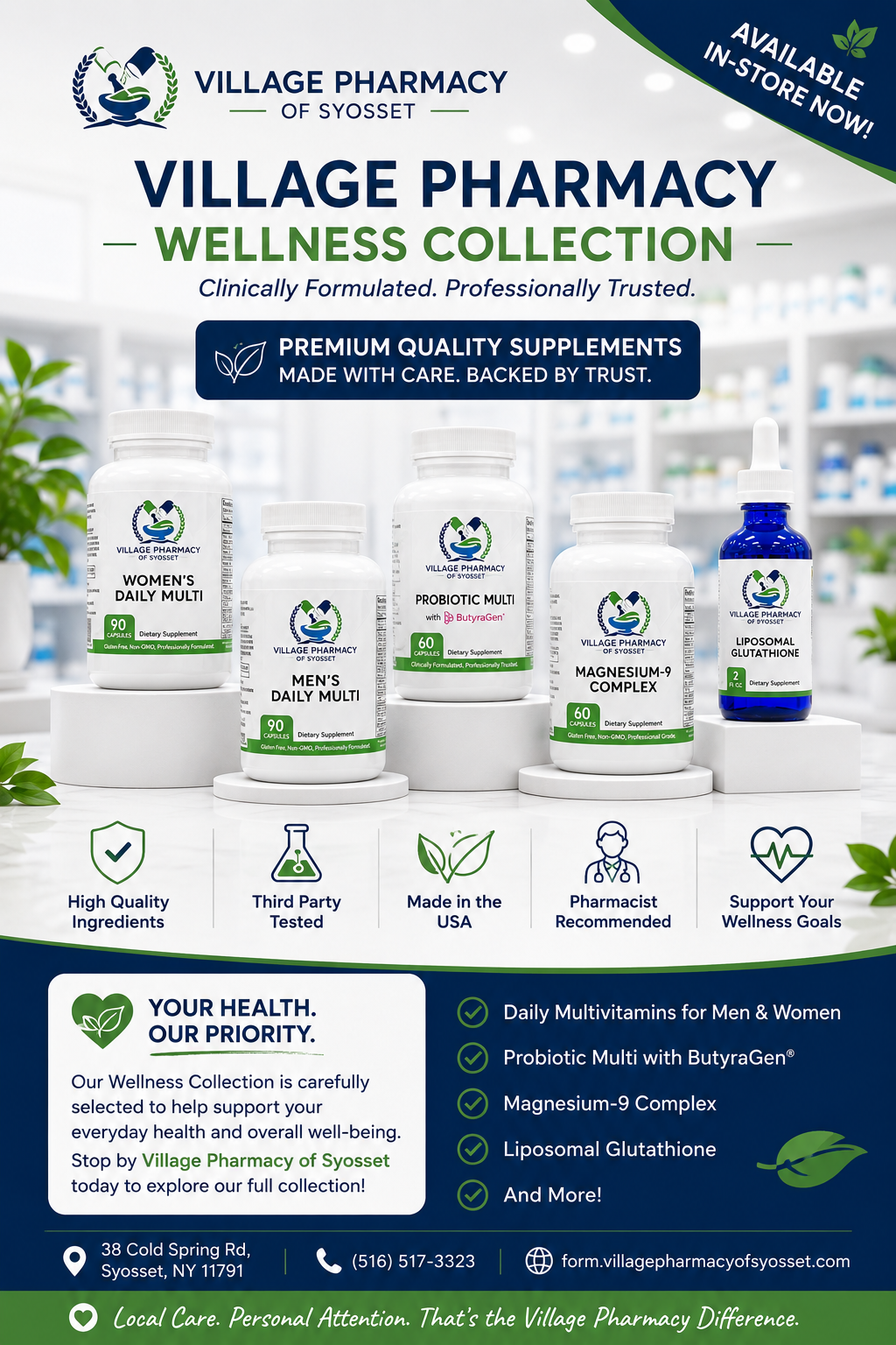 Discover the Village Pharmacy Wellness Collection: Premium Supplements for Everyday Health